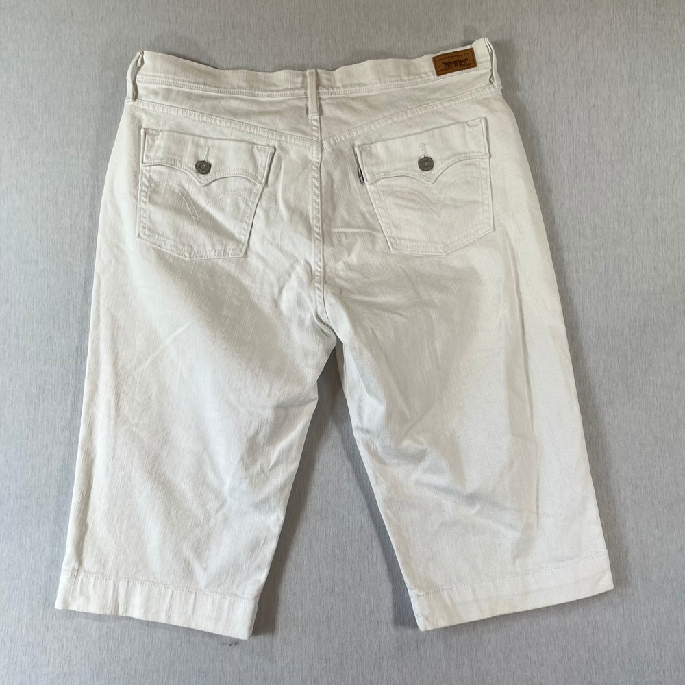 Levis 515 Capri Jeans Womens 14 Cropped Straight Leg 15" Inseam Mid Rise Denim - Picture 2 of 10